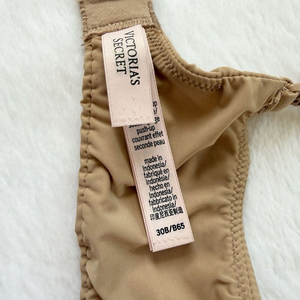 Victoria's Secret The T-Shirt Perfect Shape Smooth Push-Up Bra Size 30B Praline - Picture 5 of 8